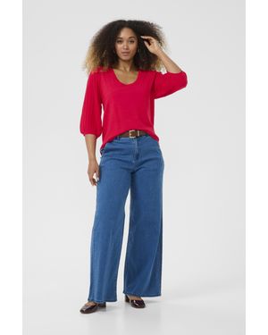 Cream Strickpullover Crvillea Strickpullover Regular Fit - Rot