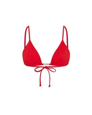 Let's Swim Rotes Let's Swim Triangel-Bikinioberteil