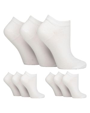 IOMI 9-Pack Damen Diabetiker Trainingssocken - Weiß