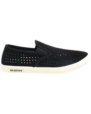 Seavees Baja Portal Damen Plimsolls - Schwarz