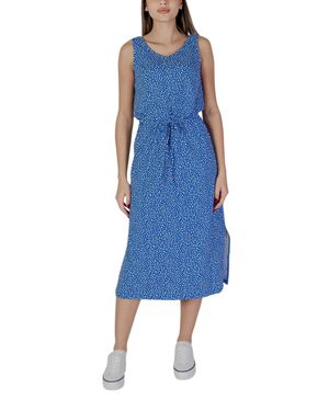B.Young Midikleid Armellos Vneck - Blau