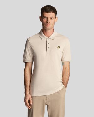 Lyle & Scott Slub-Poloshirt Für Herren - Natur