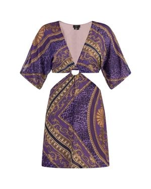 faina Minikleid Mit Cut-Outs Damen Flieger - Lila