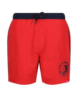 Regatta "Bentham" Badeshorts Für Herren (Hohes Risiko/Marineblau) - Rot
