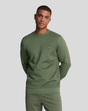 Lyle & Scott Sports Fly Fleece-Sweatshirt Mit Rundhalsausschnitt - Grün
