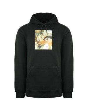 Nicce London Long Sleeve Pullover Schwarzer Herren Luftkasten Hoodie 211 1 02 06 0345