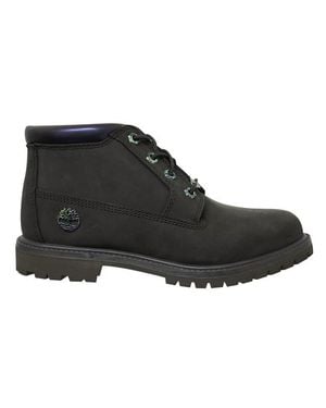 Timberland Nellie Wasserdichte Chukka -Grüne Leder Schnüre -Up -Frauenstiefel A24Ks - Schwarz