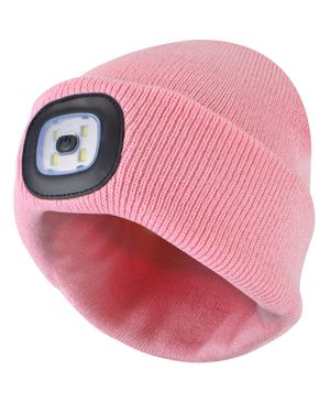 Sock Snob Damen Led Beanie Hut - Pink