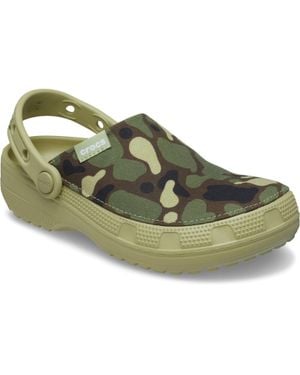 Crocs™ Classic Crafted Camo Textilmischung Herren-Tac Clogs - Grün