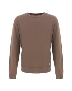 Firetrap Pullover Top Für Herren, Rundhalsausschnitt, Regulär (Steinfarben) - Braun