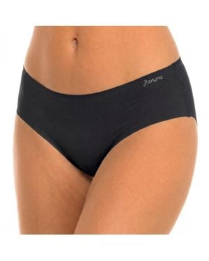 Janira Damen Shorty Slip Zero Cotton Unsichtbar 1030961 - Schwarz