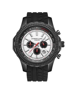 Anthony James Handgefertigter Limited Edition Chronograph Dashboard - Schwarz