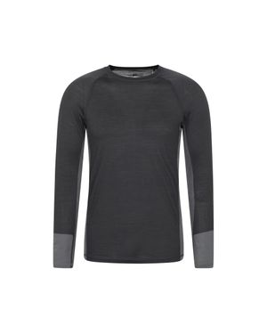 Mountain Warehouse Base Layer Oberteil Für Herren, Langärmlig - Schwarz