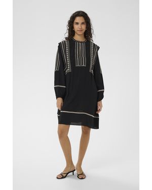 Saint Tropez Kleid Rosaliasz Kleid Gerade Passform - Schwarz