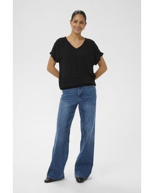 Kaffe Ärmellose Bluse Kaamber Ärmellose Bluse Loose Fit - Blau