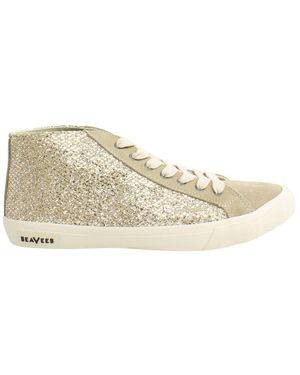 Seavees California Special Nova Glitzer Damen Plimsolls - Natur