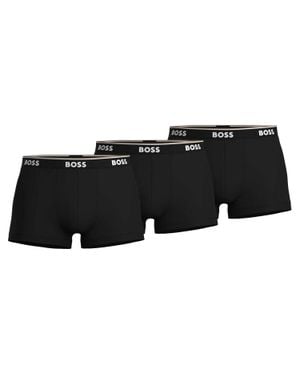 BOSS "Bodywear" Boxershorts Für Herren (3Er-Pack) - Schwarz