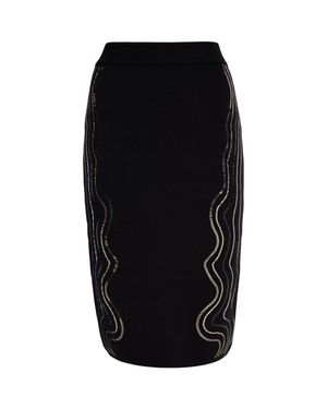 faina Strick Midirock Damen - Schwarz