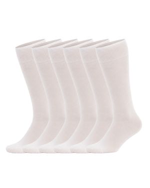 Kisses&Love 6 Paar Herren Exklusive Socken Kl66030 - Weiß