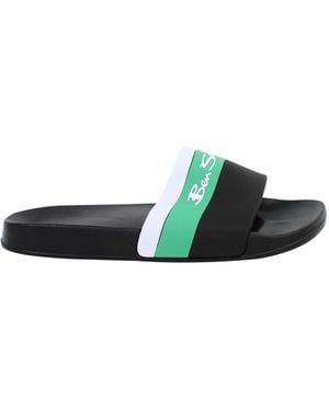 Ben Sherman Fistral Herren Schwarze Slipper - Grün