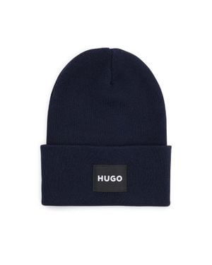 HUGO "Xevon" Mütze Zum Krempeln - Blau