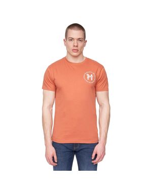 Henleys "Metafone" T-Shirt Für Herren (Ziegelrot) - Orange