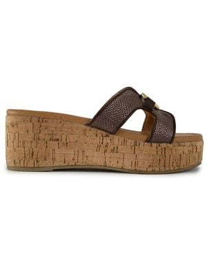 V.Gan October Wedge Platform Sandalen - Braun