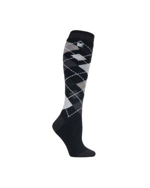 Heat Holders Damen Dünne Extra Lange Leichte Kniestrümpfe Thermosocken - Schwarz