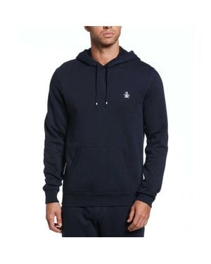 Original Penguin "Sticker Pete" Kapuzenpullover Zum Überziehen Für Herren (Marineblau)