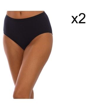 Playtex Pack-2 Bio Midi-Slips P0Azk Damen - Blau