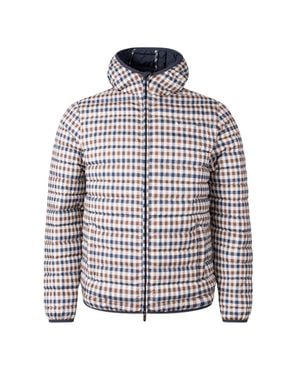 Aquascutum "Active" Steppjacke Für Herren, Mit Kapuze - Weiß