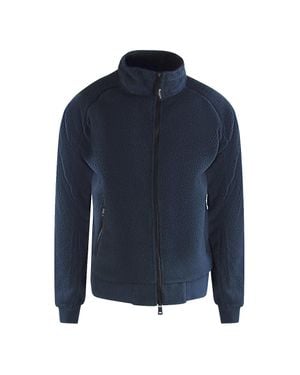 Aquascutum Active One Sherpa Marineblaue Jacke