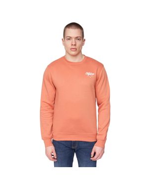Henleys "Scripthen" Sweatshirt Rundhalsausschnitt Für Herren (Ziegelrot) - Orange