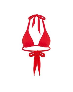 Let's Swim Rotes Triangel-Bikinioberteil