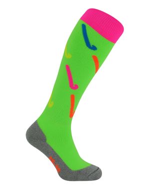 Hingly Hockeysocken Mit Coolem Hockeyschläger-Design - Grün
