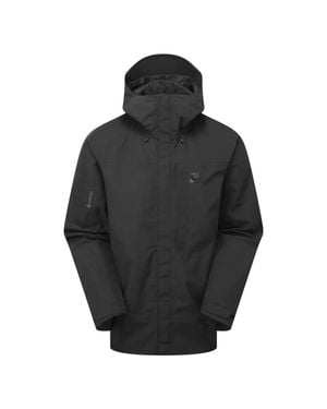 Sprayway Herren Wasserdichte Gore-Tex Kapuzen-Wanderjacke Regenjacke - Schwarz