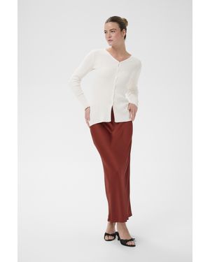 Kaffe Strickjacke Kaindira Strickjacke Tight Fit - Rot
