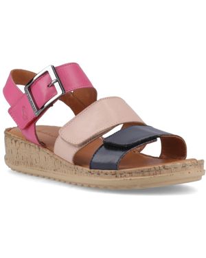 Hush Puppies Eliana Leder Damen Fuchsia Sandalen - Blau