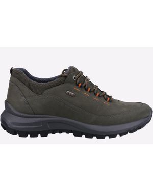 Cotswold Dumbleton Leder Herren Khaki Schnürschuhe - Schwarz