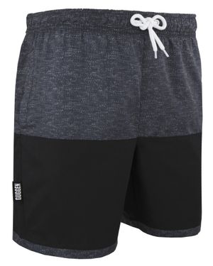 GUGGEN Mountain Herren Badehose Mit Muster Grau - Schwarz