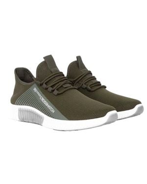Crosshatch "Nimbus" Sneaker Für Herren (Oliv) - Grün