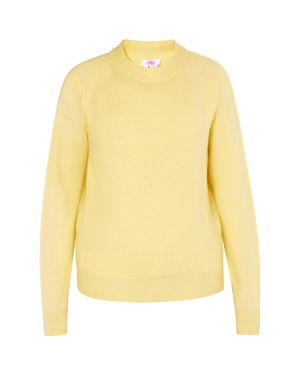 myMo Strickpullover Damen Höllengelb