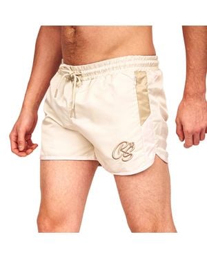Crosshatch "Barli" Badeshorts Für Herren (Steinfarben) - Natur