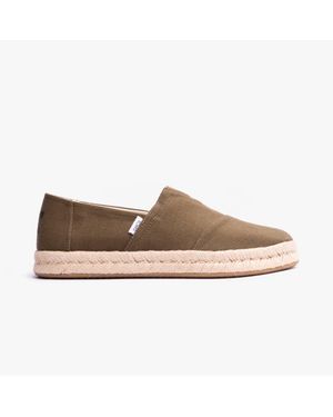 TOMS Alpargata Rope 2.0 Herren Espadrilles Olivgrün - Braun