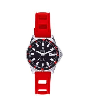 Shield Reef Armbanduhr Mit Datum - Rot