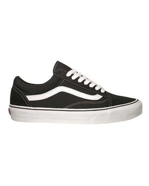 Vans "Old Skool" Sneaker Für Herren, Canvas /Weiß) - Schwarz