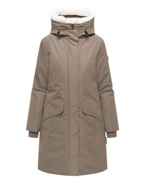 Navahoo Damen Winterparka Bibber-Beauty Mit Teddyfutter - Natur