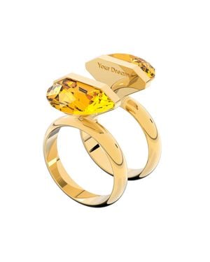 Swarovski Damenring Mit Lucent-Magnetverschluss - Mettallic