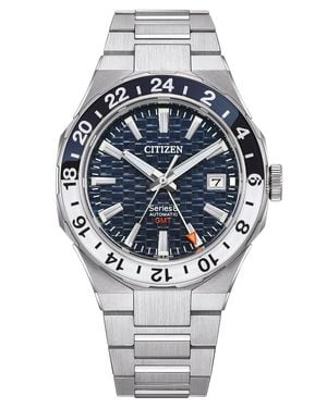 Citizen Series 8 Gmt Herren Armbanduhr Nb6034-58L - Grau