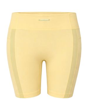 GYMSHARK Whitney Mesh Damen Gelbe Radsportshorts